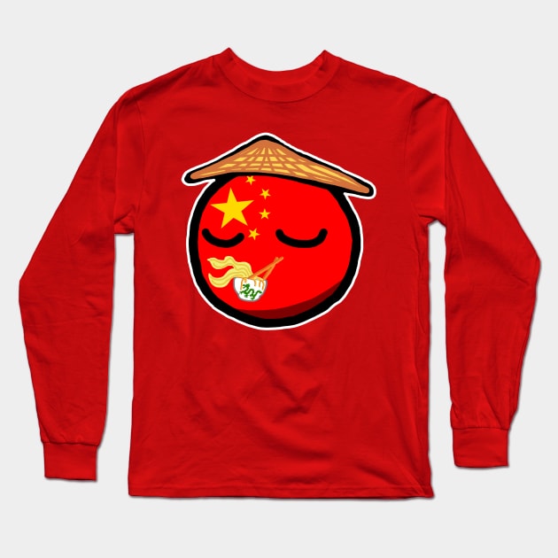 Chinaball Long Sleeve T-Shirt by Graograman